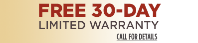 30-Day Limited Warranty Small Limited Warranty Banner